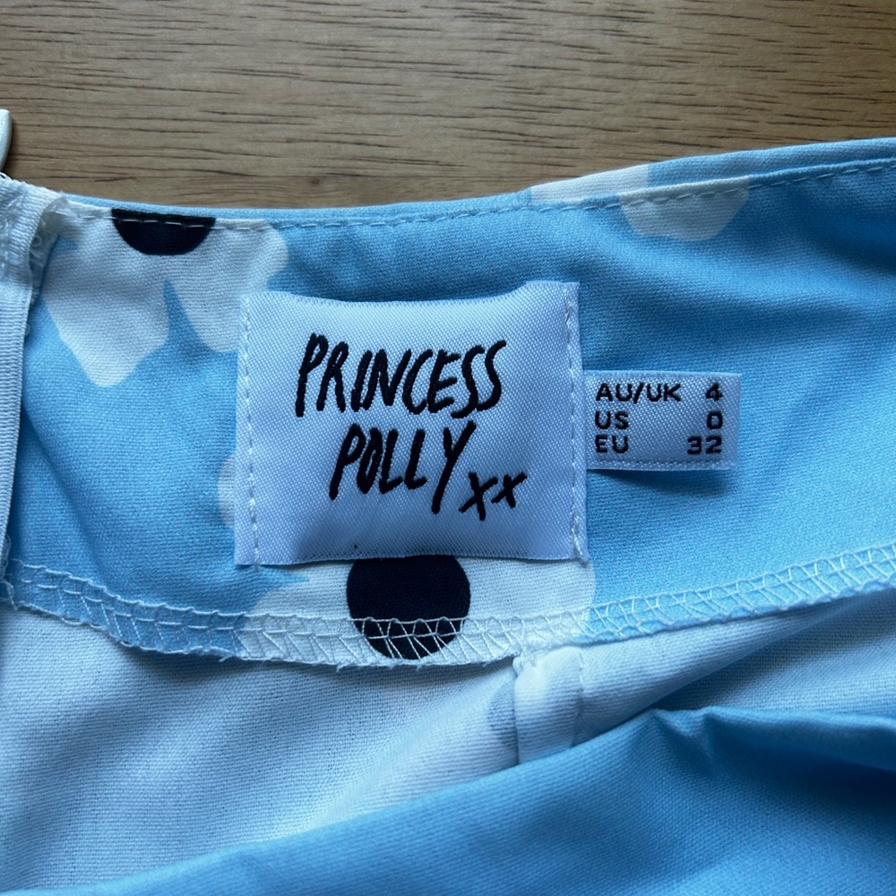 Us O Princess Polly blue floral skirt